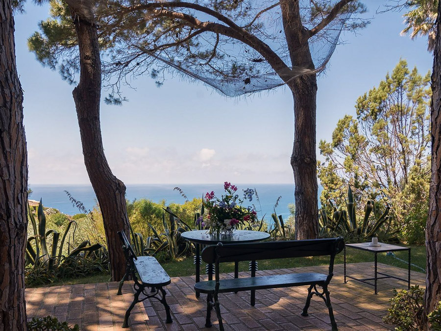 Casa Boccia – Ferienhaus mit idyllischer Lage und traumhaftem Meerblick am Capo Vaticano, Kalabrien, Italien - Terrasse