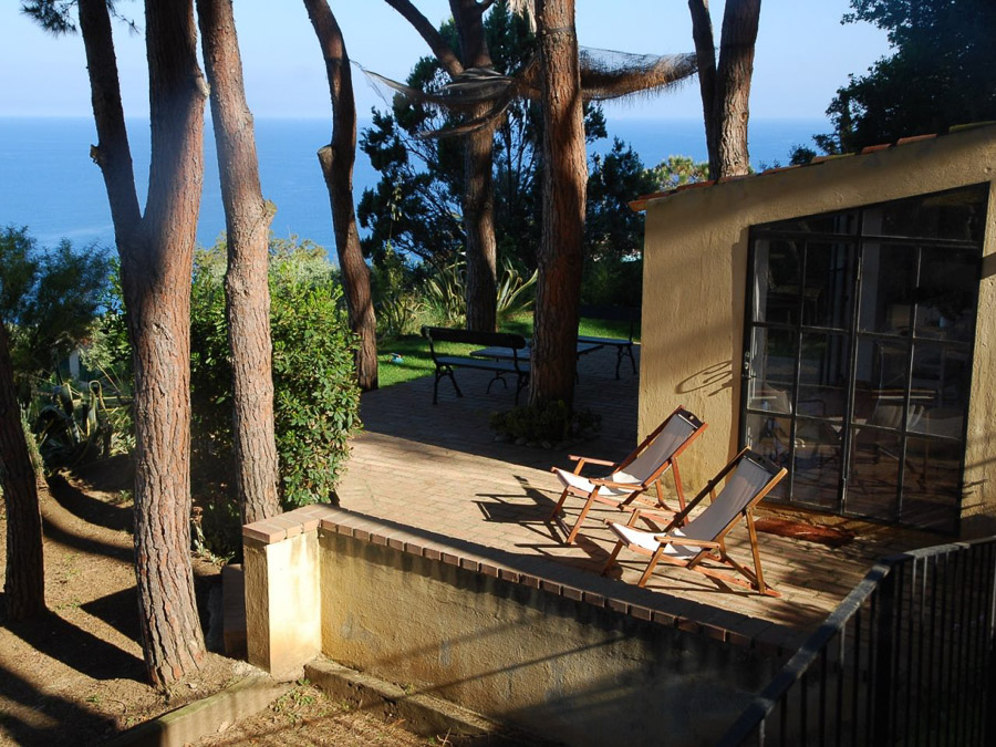  Casa Boccia – Ferienhaus mit idyllischer Lage und traumhaftem Meerblick am Capo Vaticano, Kalabrien, Italien - Garten
